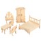 SKUSHOPS 3D Wooden Dollhouse Furniture Puzzles DIY Miniature Furniture Models Set